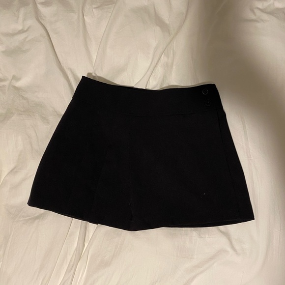 generation y charcoal gray mini skirt with side pleat - Picture 4 of 5